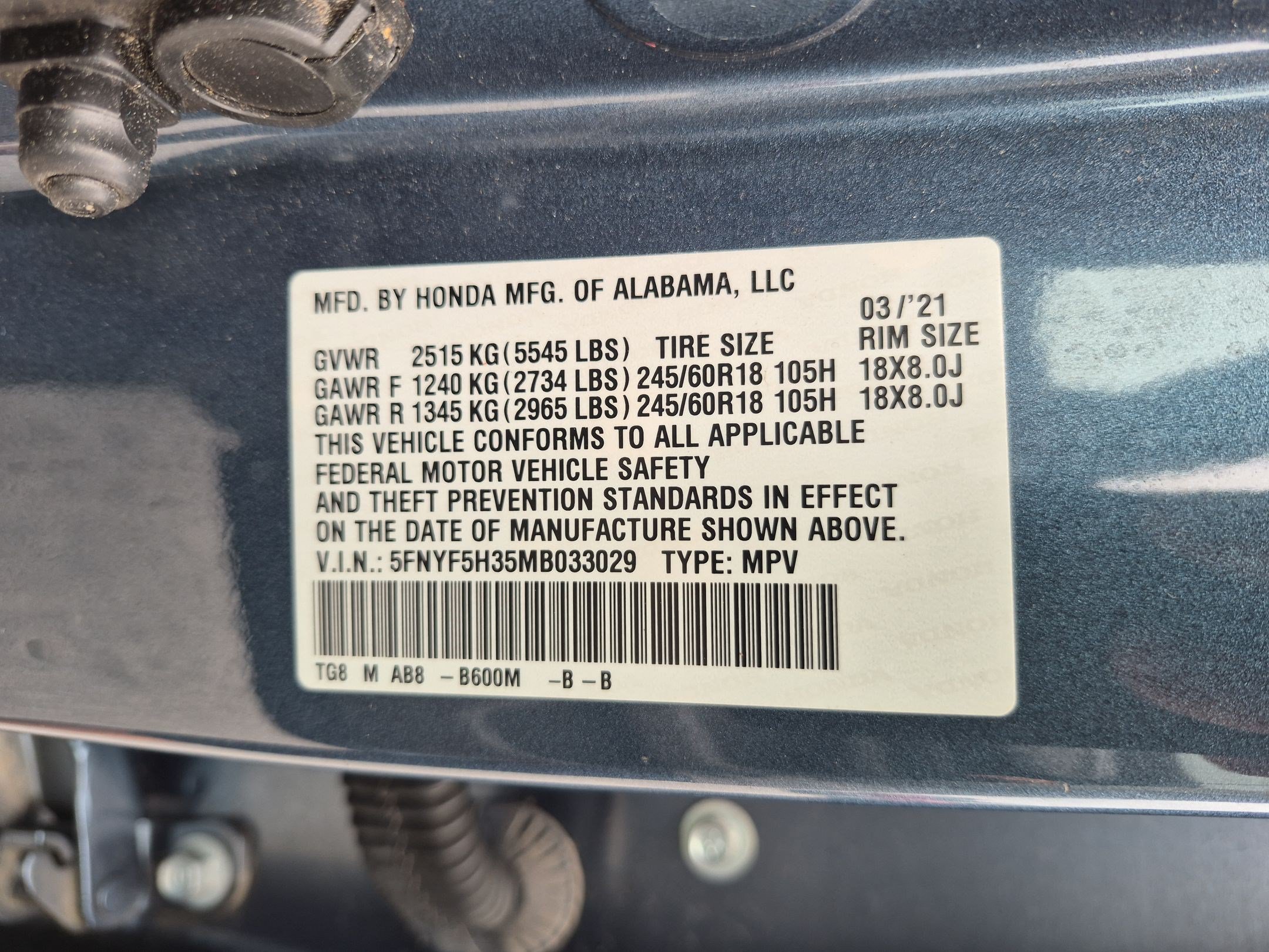 Used 2021 Honda Pilot EX image 33