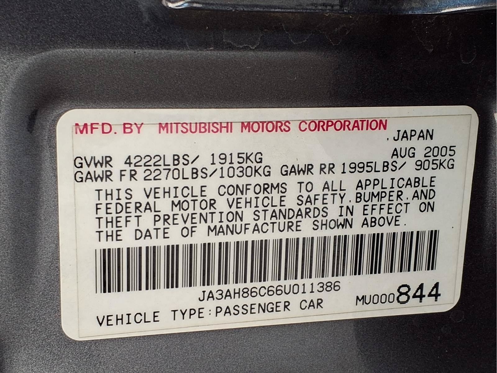 Used 2006 Mitsubishi Lancer Evolution MR AWD/4WD image 27
