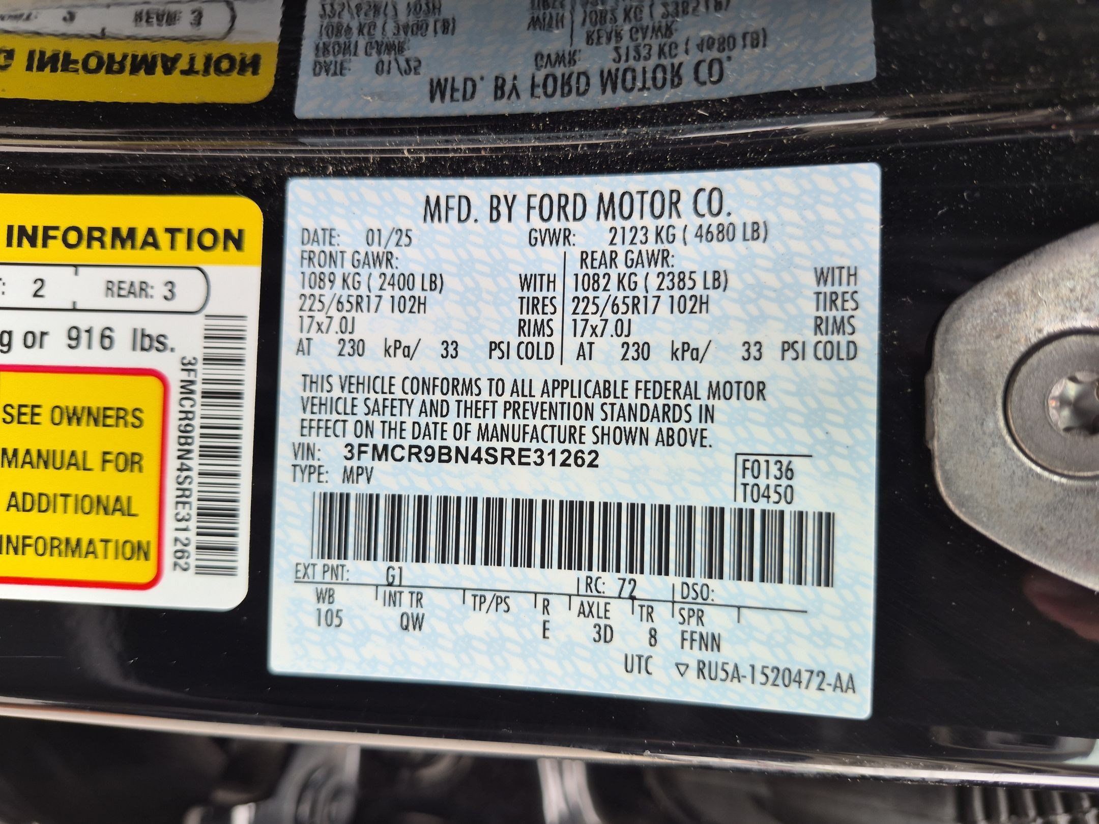 Used 2025 Ford Bronco Sport Big Bend AWD/4WD image 33