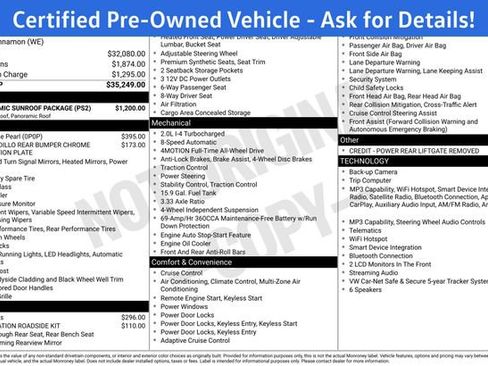 Certified 2023 Volkswagen Tiguan SE w/ Panoramic Sunroof Package AWD/4WD image 31