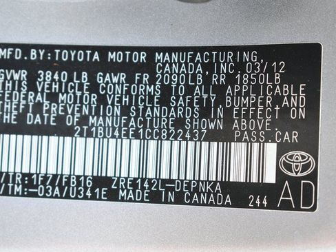 Used 2012 Toyota Corolla LE FWD image 33