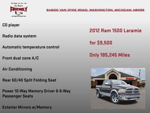 Used 2012 RAM 1500 Laramie AWD/4WD image 10