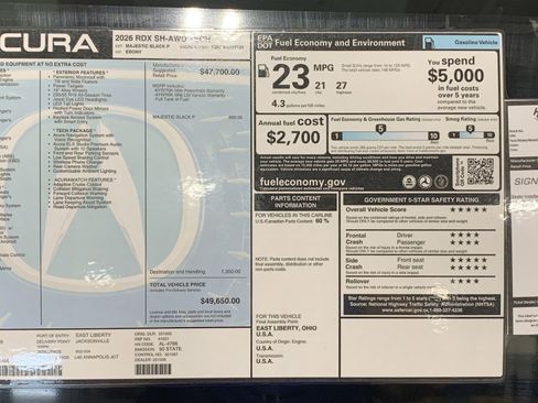 Certified 2026 Acura RDX SH-AWD w/ Technology Package image 35