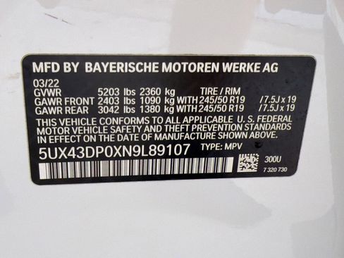 Used 2022 BMW X3 sDrive30i w/ M Sport Package 2 RWD image 19