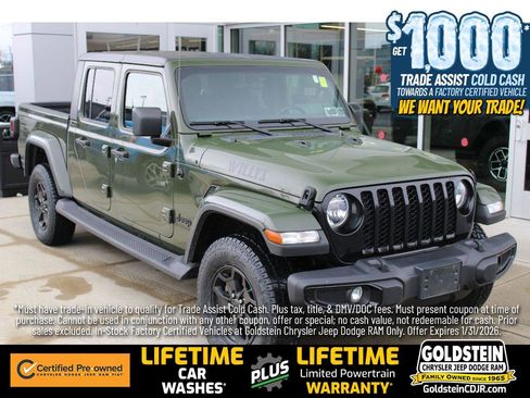 Certified 2021 Jeep Gladiator Willys image 1