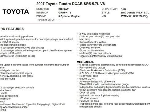 Used 2007 Toyota Tundra SR5 image 16