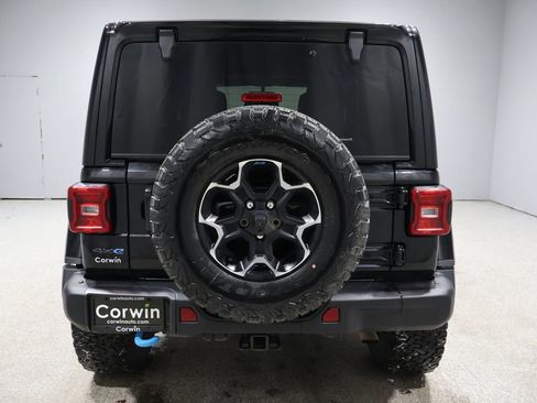 Used 2021 Jeep Wrangler Unlimited Rubicon 4xe w/ Steel Bumper Group image 3