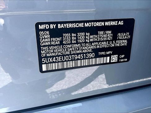 New 2026 BMW X5 xDrive50e w/ Executive Package AWD/4WD image 11