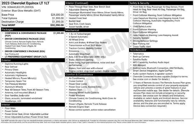 Used 2023 Chevrolet Equinox LT AWD/4WD image 4