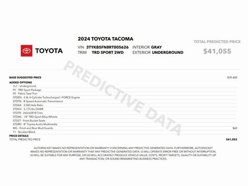Used 2024 Toyota Tacoma TRD Sport image 2