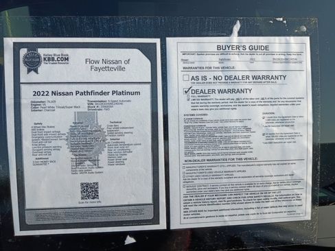 Used 2022 Nissan Pathfinder Platinum w/ Cargo Package FWD image 37