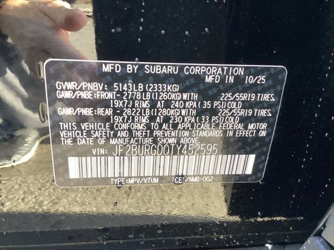 New 2026 Subaru Outback Limited XT image 16