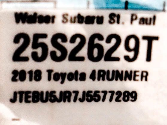 Used 2018 Toyota 4Runner SR5 AWD/4WD image 27