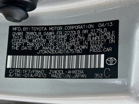 Used 2013 Toyota Prius Two FWD image 12