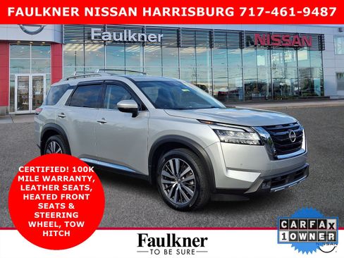Certified 2022 Nissan Pathfinder Platinum w/ Cargo Package AWD/4WD image 1