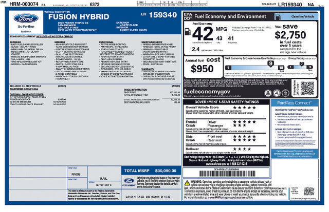 Used 2020 Ford Fusion SE FWD image 13