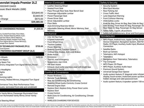 Used 2017 Chevrolet Impala Premier w/ Enhanced Convenience Package FWD image 1