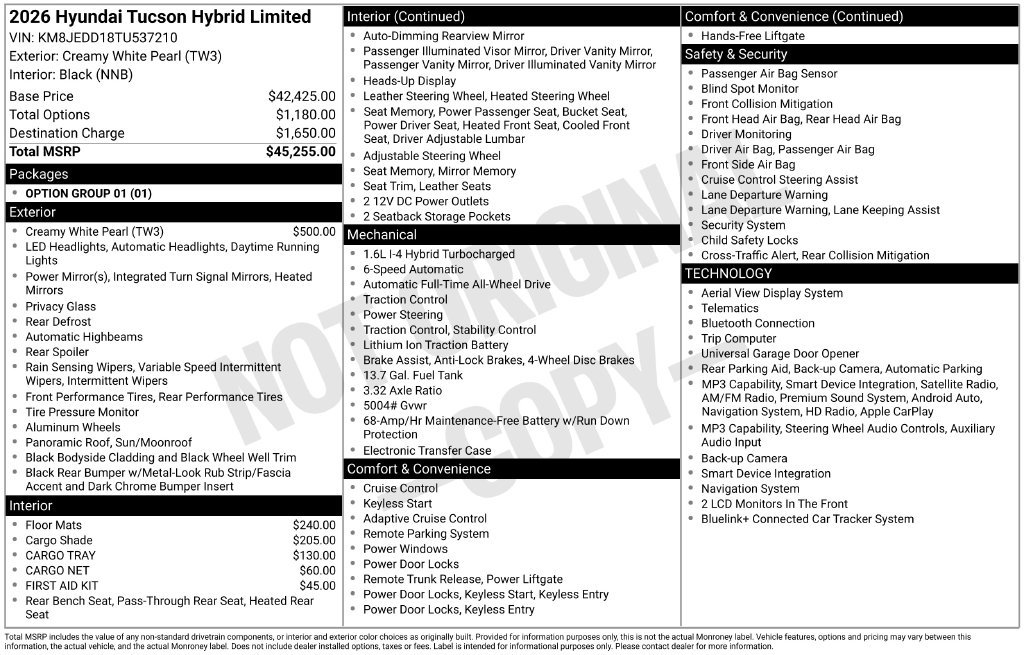 New 2026 Hyundai Tucson Limited AWD/4WD image 5