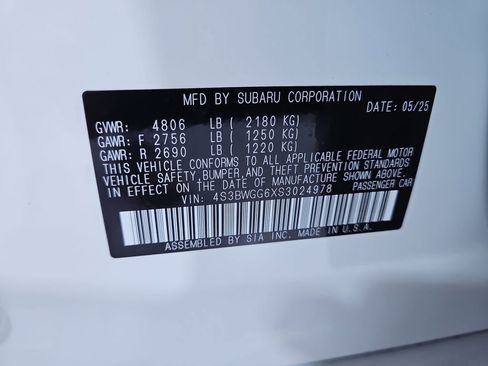 New 2025 Subaru Legacy Sport image 29