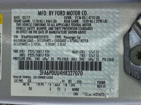 Used 2017 Ford Fusion S FWD image 40