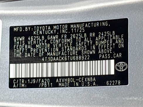 Used 2026 Toyota Camry LE FWD image 34