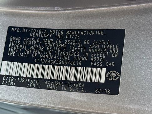 Certified 2025 Toyota Camry LE w/ Convenience Package FWD image 30