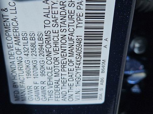 Certified 2025 Honda Accord SE image 14