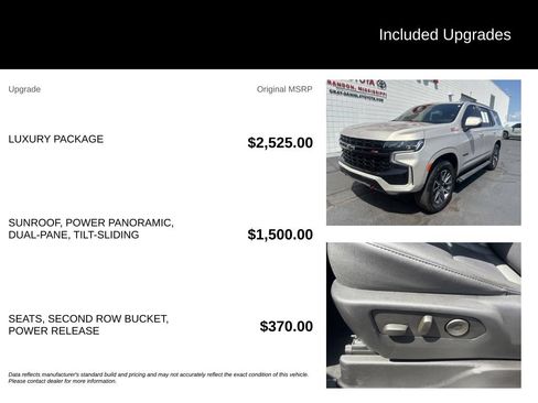 Used 2023 Chevrolet Tahoe Z71 w/ Luxury Package AWD/4WD image 7