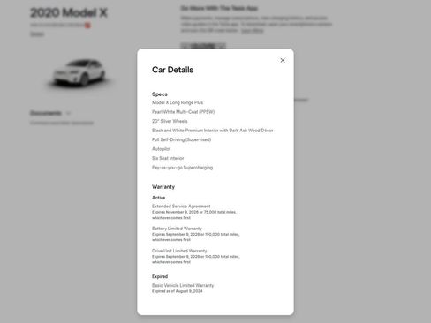 Used 2020 Tesla Model X Long Range AWD/4WD image 4