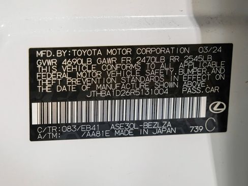 Used 2024 Lexus IS 300 F Sport w/ Accessory Package 2 RWD image 61