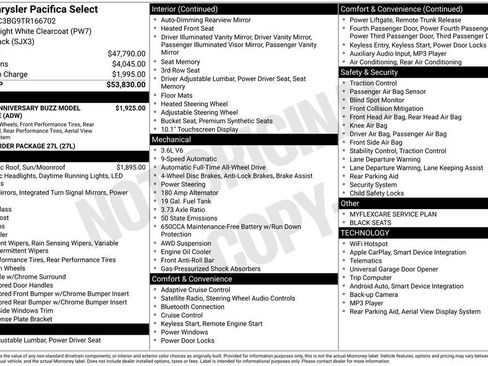 New 2026 Chrysler Pacifica Select image 7