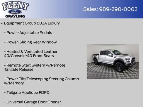 Used 2019 Ford F150 Raptor w/ Equipment Group 802A Luxury image 20