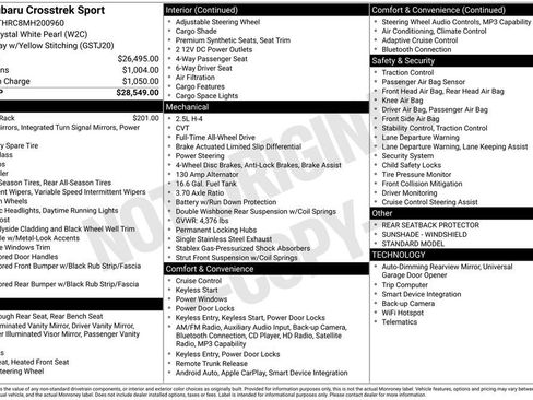 Used 2021 Subaru Crosstrek 2.5i Sport image 50