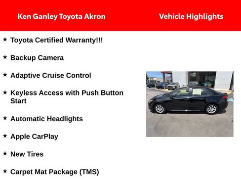 Certified 2023 Toyota Corolla LE w/ Carpet Mat Package (TMS) FWD image 4
