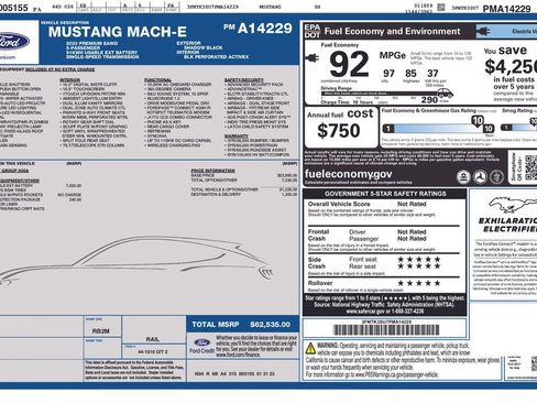Certified 2023 Ford Mustang Mach-E Premium AWD/4WD image 35