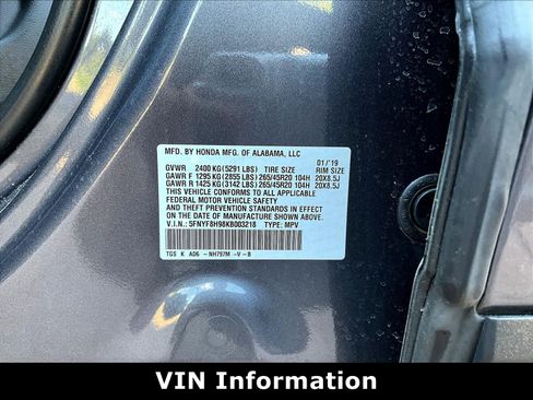 Used 2019 Honda Passport Touring image 19