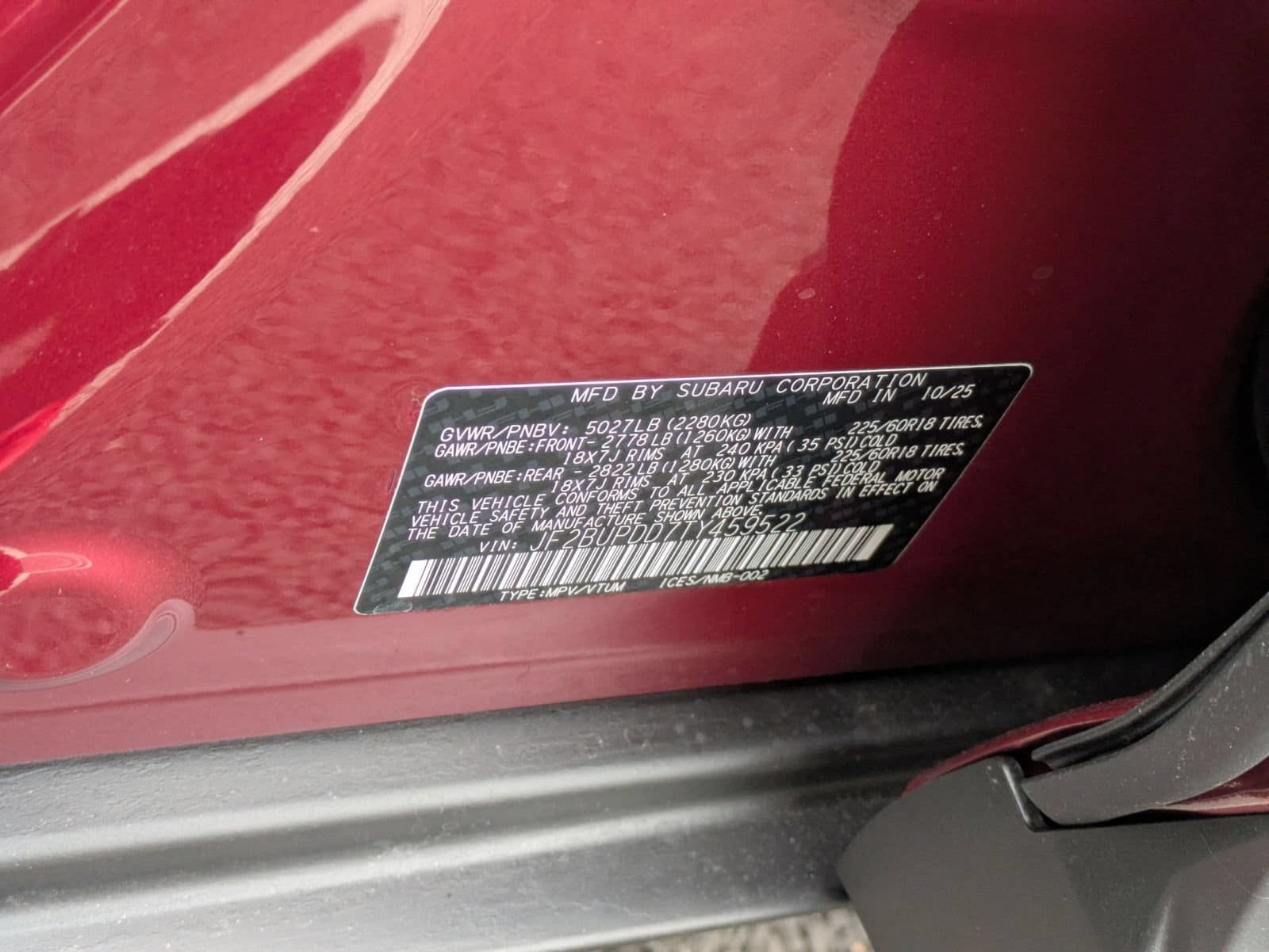 New 2026 Subaru Outback Limited AWD/4WD image 30