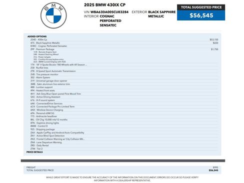 Used 2025 BMW 430i xDrive Coupe AWD/4WD image 2