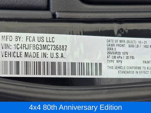 Used 2021 Jeep Grand Cherokee Limited w/ Quick Order Package 28K 80th image 23