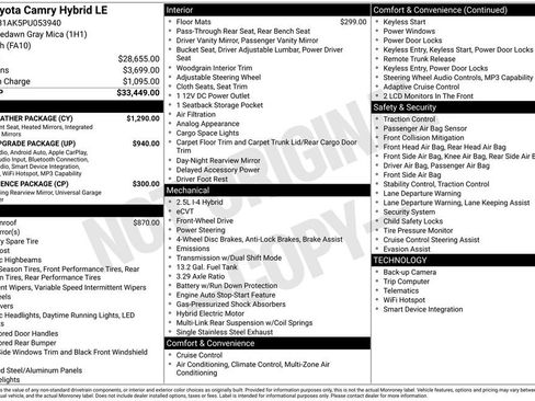 Certified 2023 Toyota Camry LE w/ Cold Weather Package FWD image 28