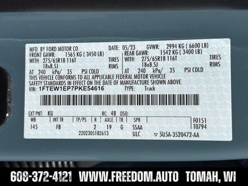 Used 2023 Ford F150 XLT w/ Equipment Group 302A High AWD/4WD image 32