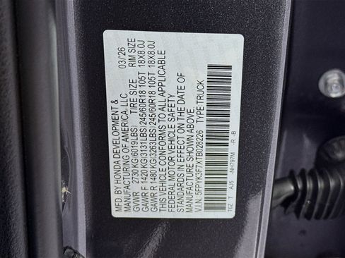 New 2026 Honda Ridgeline TrailSport+ image 33