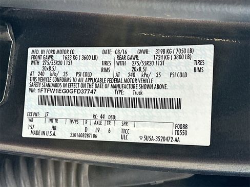 Used 2016 Ford F150 Lariat w/ Equipment Group 502A Luxury image 32