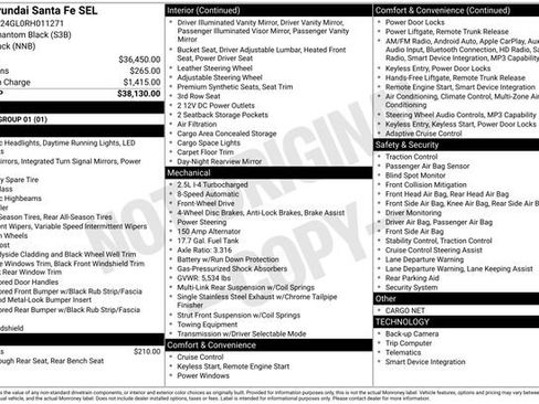 Used 2024 Hyundai Santa Fe SEL FWD image 2