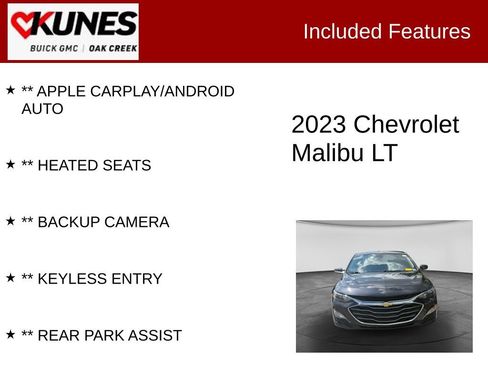 Used 2023 Chevrolet Malibu LT w/ Driver Confidence Package FWD image 2