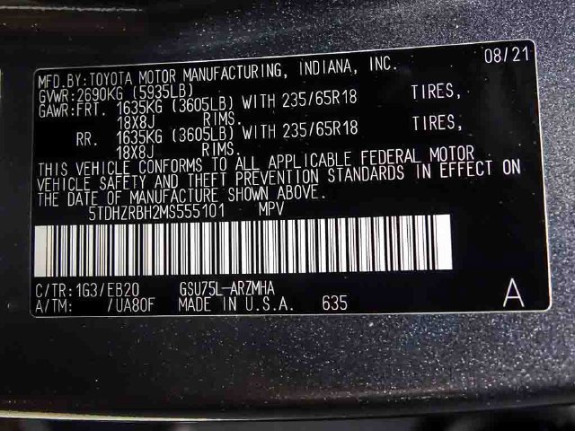 Used 2021 Toyota Highlander XLE AWD/4WD image 31