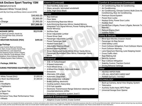 New 2026 Buick Enclave Sport Touring w/ Power Package FWD image 47