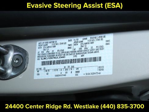 Certified 2022 Lincoln Corsair AWD w/ Equipment Group 101A image 19