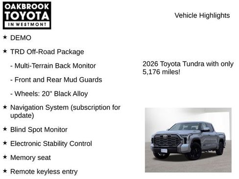 New 2026 Toyota Tundra Platinum image 7