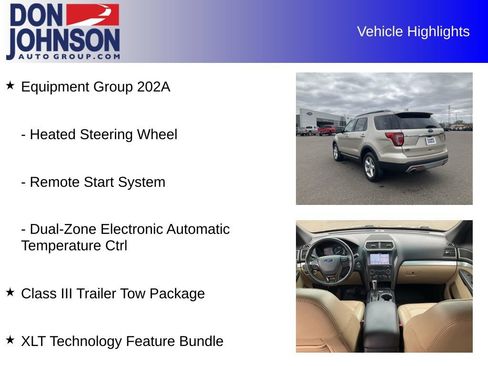 Used 2017 Ford Explorer XLT w/ Equipment Group 202A AWD/4WD image 25